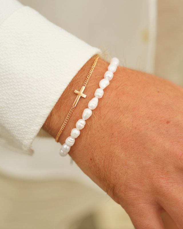 Gouden armband kruis