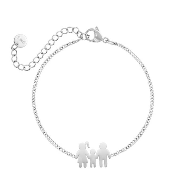 armband man vrouw kind zilver