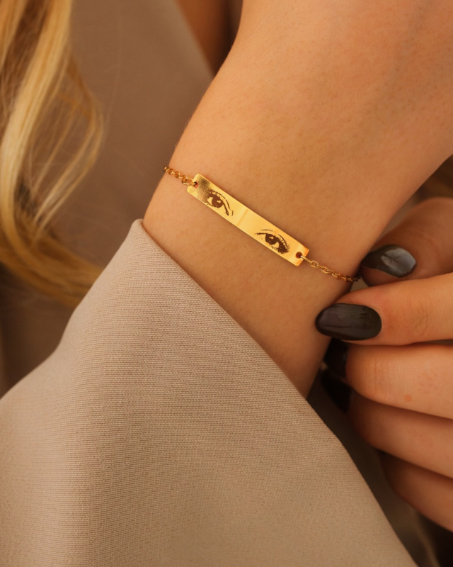 Armband goud met ogen