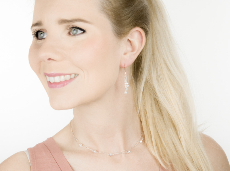 Parel Oorbellen Belle Sterling zilver