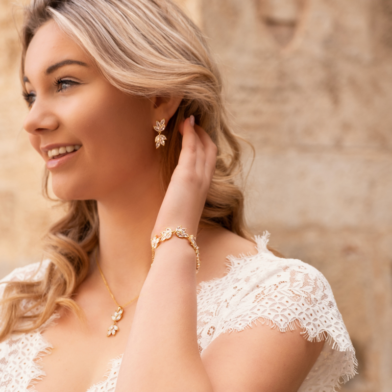 Bridal Oorbellen Goudkleurig