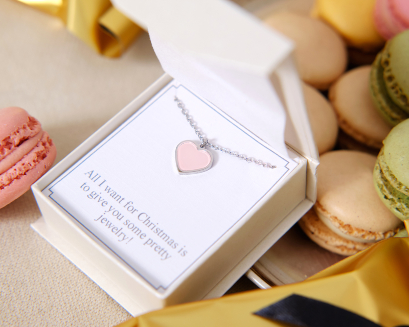 Sieraden set ketting hartje
