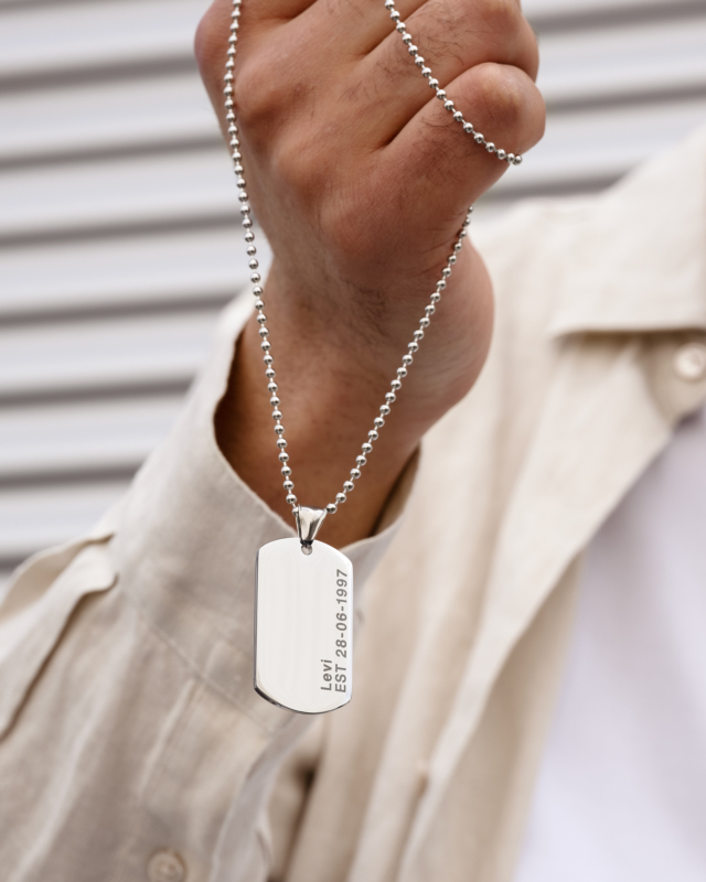 Zilveren ketting voor mannen