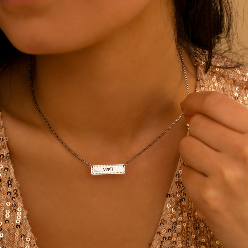 Graveerbare vintage bar ketting