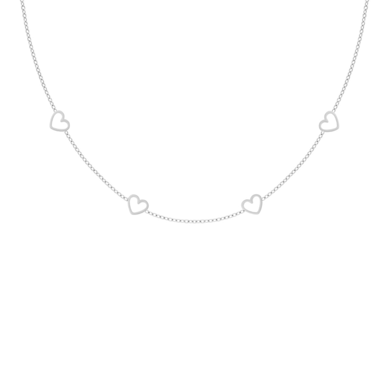 Ketting met 4 hartjes