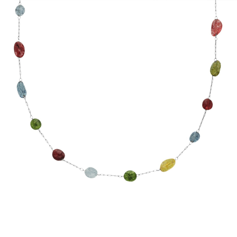 Gekleurde kralen ketting