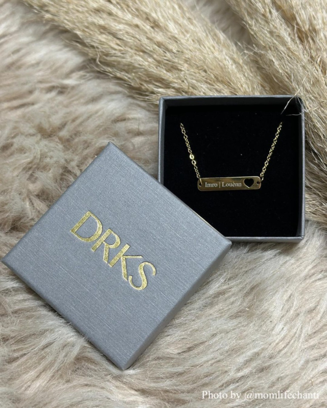 Ketting graveerbaarhartje in doosje