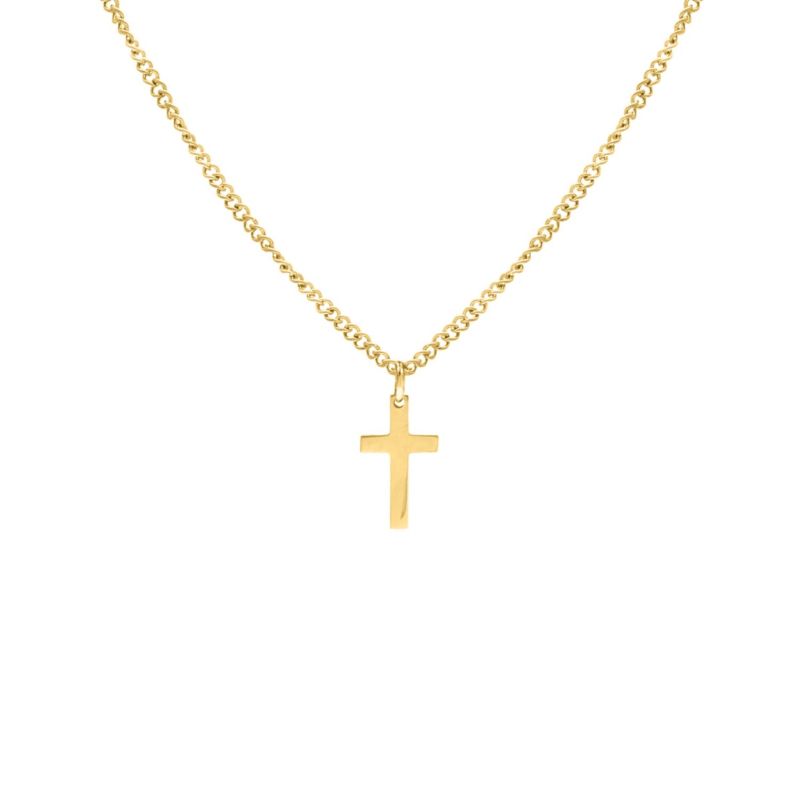 Ketting met kruisje goudkleurig