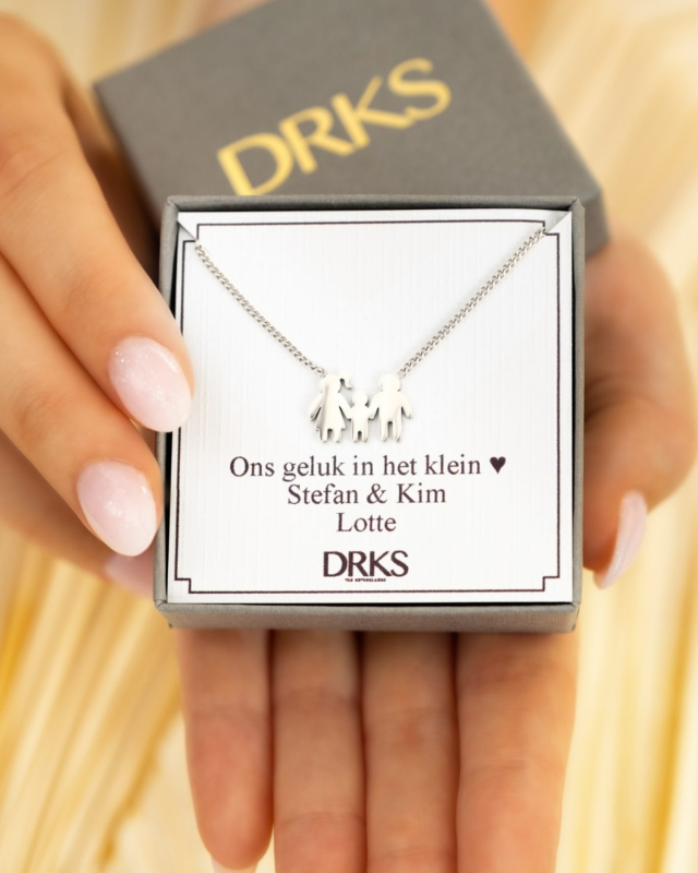Gezin ketting zilver