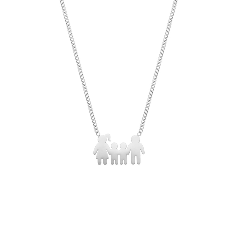 Ketting man vrouw en twee kinderen