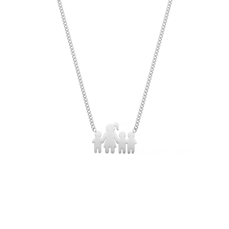 Ketting moeder en drie kinderen