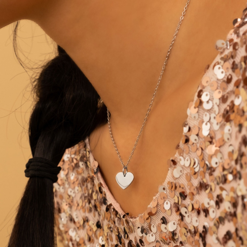 zilveren ketting voor kinderen met hartje