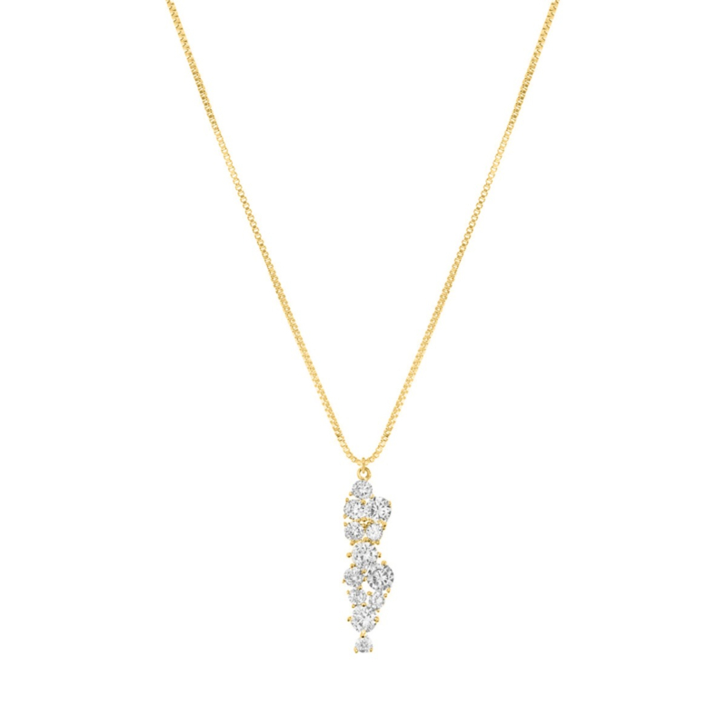 Minimalistische hanger ketting goudkleurig