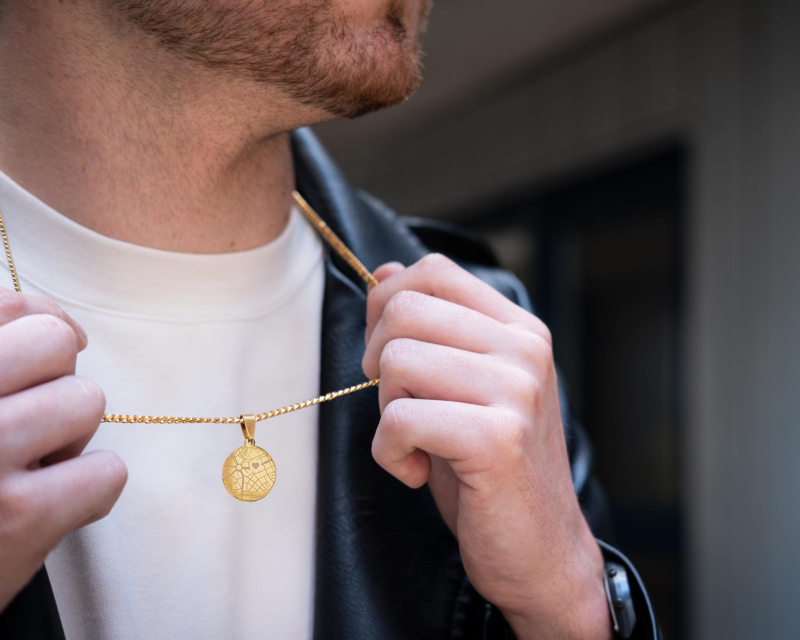 Gouden where we met necklace
