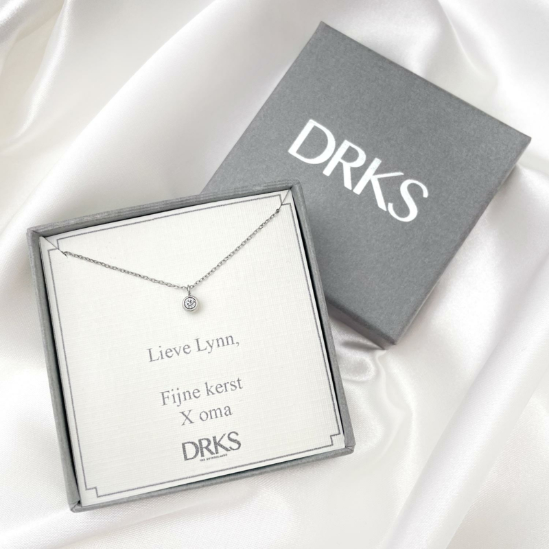 Sparkle stone ketting in sieradendoosje