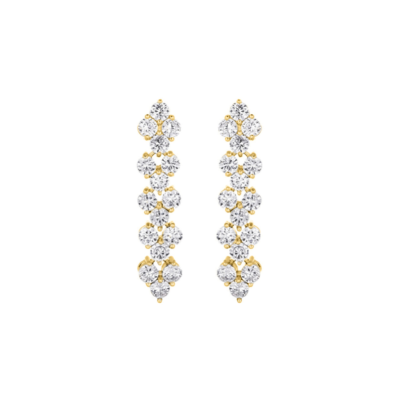 Crystal Elegance Oorbellen goudkleurig