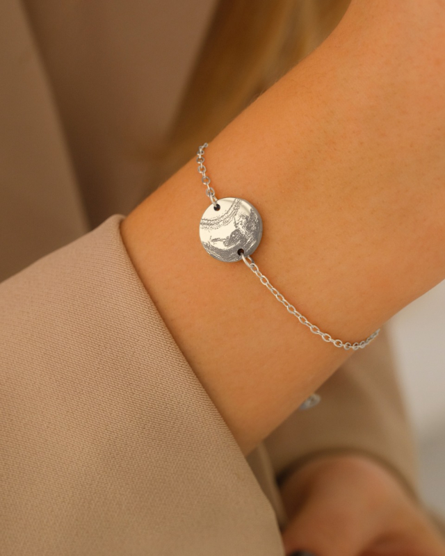 zilveren echo armband