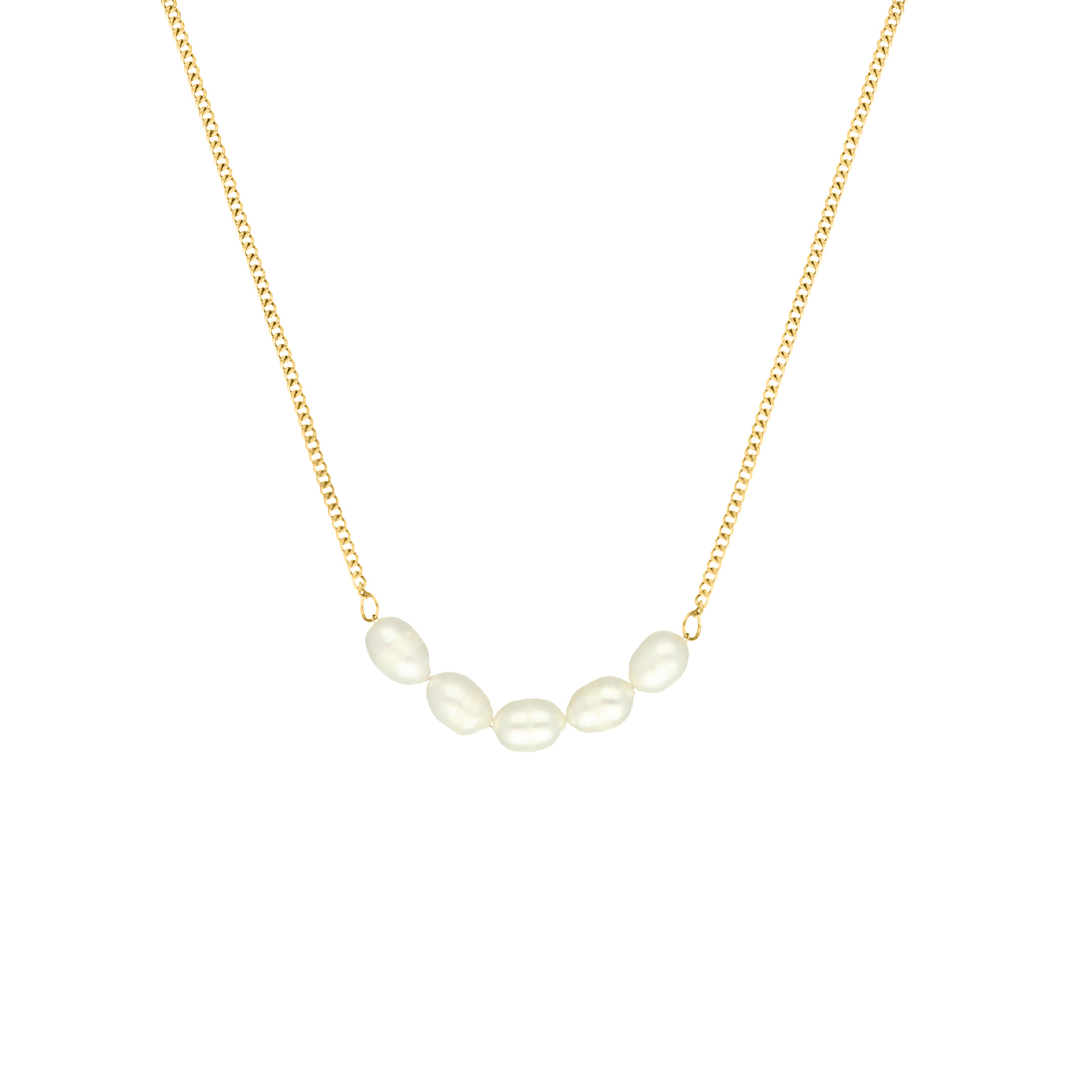 Cybche Vintage parelketting, choker, halsketting, witte zaden, parels, kleine parelketting, halsketting, choker, parelketting, bruiloft, halsketting, sieraden voor vrouwen, dimensione unica, Zink