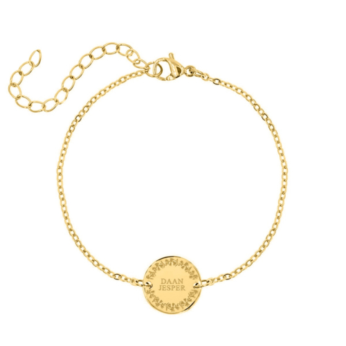Familie armband goud kleurig