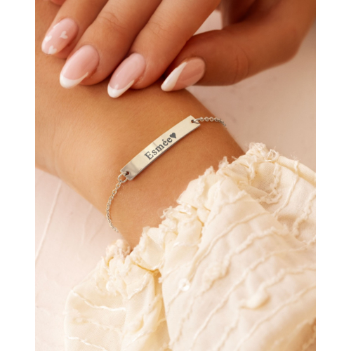 Naam Armband Zilver Kleurig