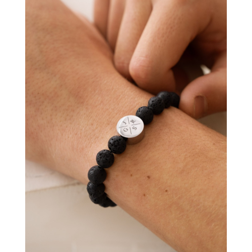 Heren armband 4 initialen