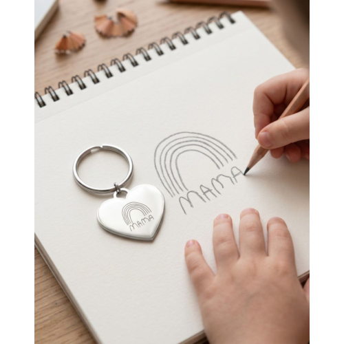 Sleutelhanger Hartje Met Handschrift