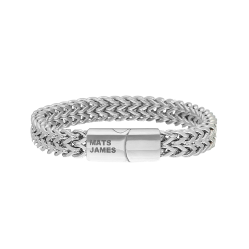 Schakelarmband heren graveren zilver