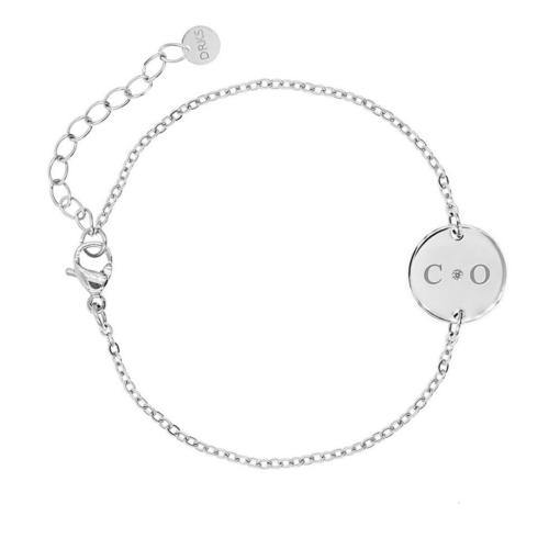 Armband 2 initialen steentje