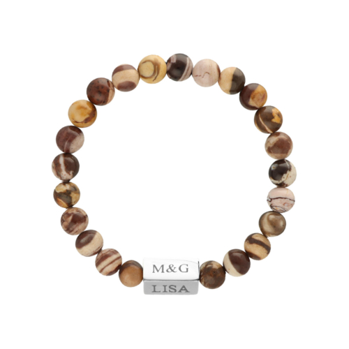 Graveerbare heren armband kralen mix