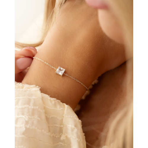 Armband met steentje festive