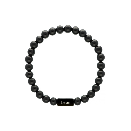 Jongens kralen armband zwart