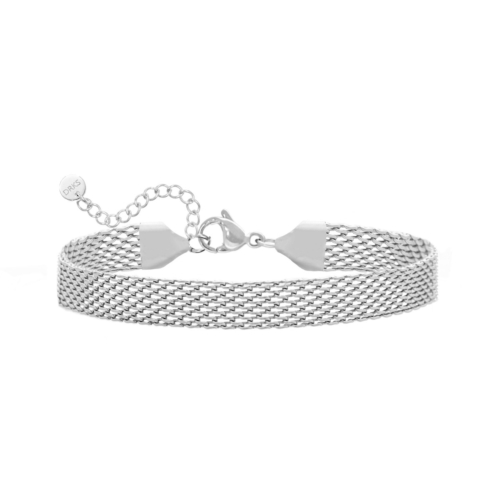Mesh armband zilver