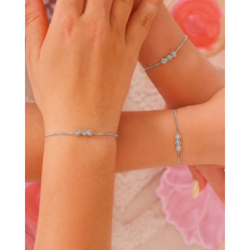Kids armband triple flower