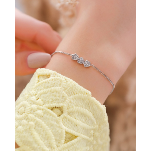 Armband triple flower