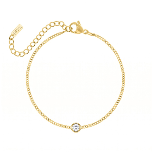 Loved ones armband 1 steentje goudkleurig