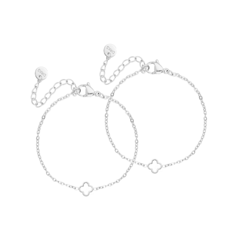 Moeder & dochter little clover armband