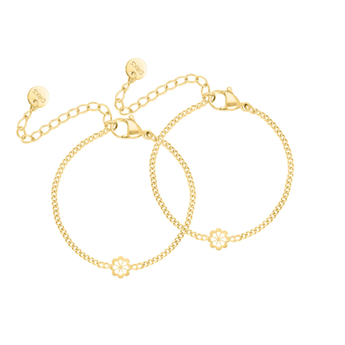 Moeder & dochter flower armband