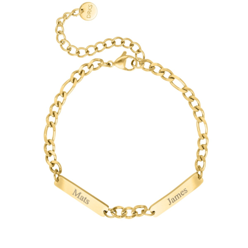 Graveerbare heren armband goud