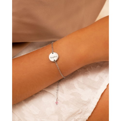Graveerbare armband birthstone