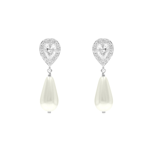 Faux Pearl Oorbellen Ivoor