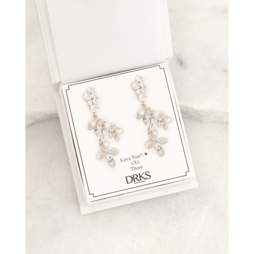 Boho bruidsoorbellen sparkle & pearls
