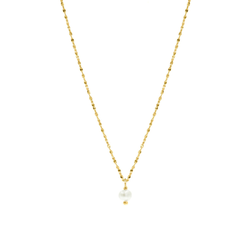 DRKS Fijne Ketting Met Parel Goud