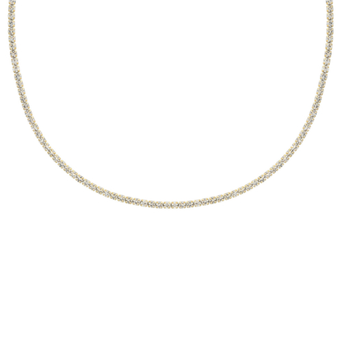 Tennis necklace goud kleurig