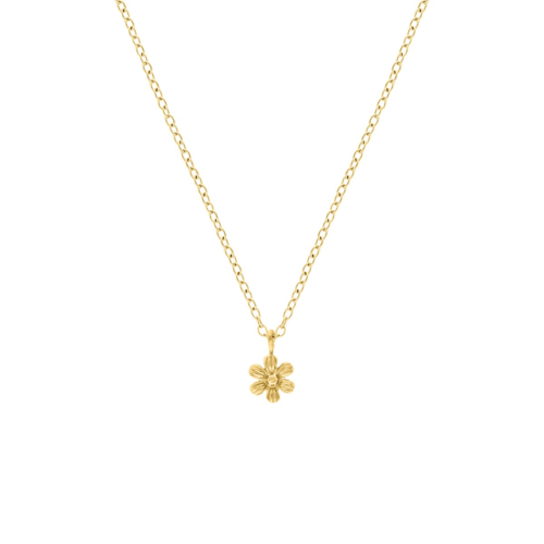 Bloem ketting goud
