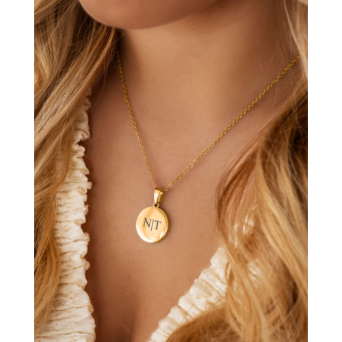 Ketting met jouw gravering goudkleurig