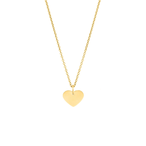 Kinder ketting met hartje goudkleurig