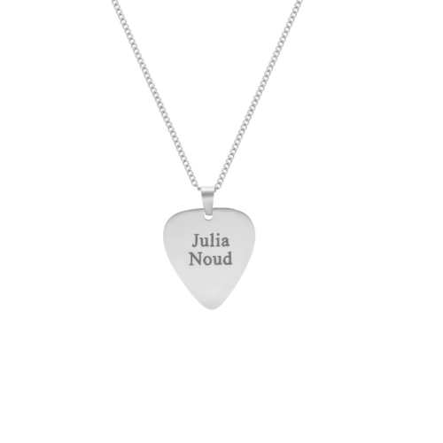 Graveerbare heren ketting plectrum