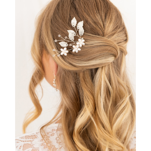 Bohemian haarkam met parels