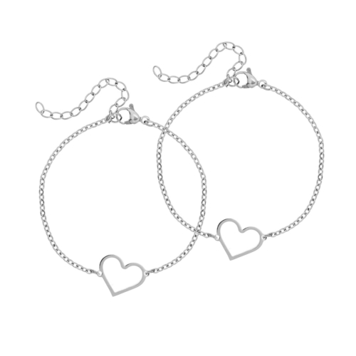 Moeder & Dochter Steel Love Zilver