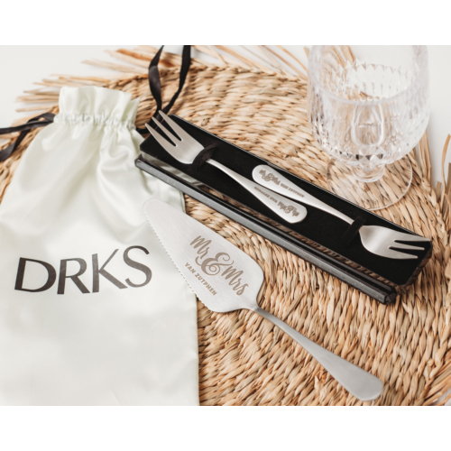Mr. & Mrs. bruidstaart set